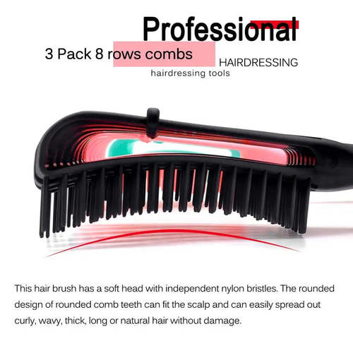 Flexable Detangling Hair Brush Wet Dry Comb Detangler Curly Natural Hair Free Ship Detangle Brush Coily Hair Care