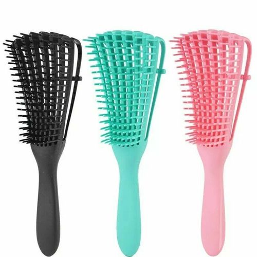 Flexable Detangling Hair Brush Wet Dry Comb Detangler Curly Natural Hair Free Ship Detangle Brush Coily Hair Care