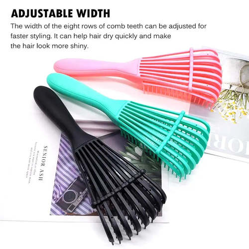 Flexable Detangling Hair Brush Wet Dry Comb Detangler Curly Natural Hair Free Ship Detangle Brush Coily Hair Care