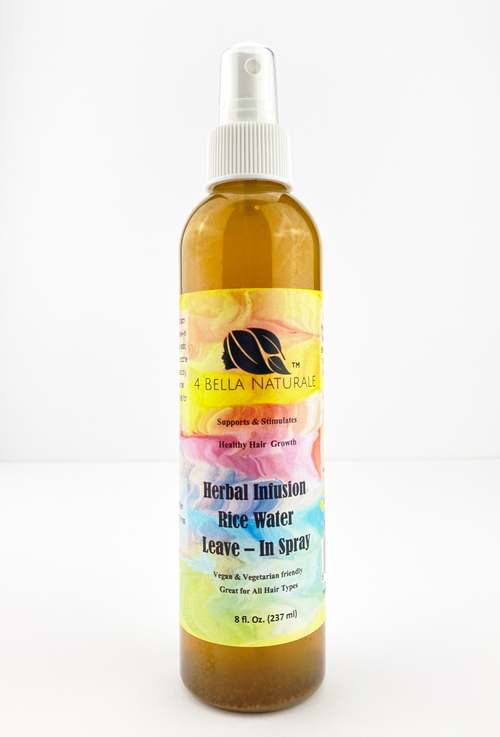 Herbal Infusion Rice Water Leave-in Natural Hair Care Spray Haircare White Blackhaw