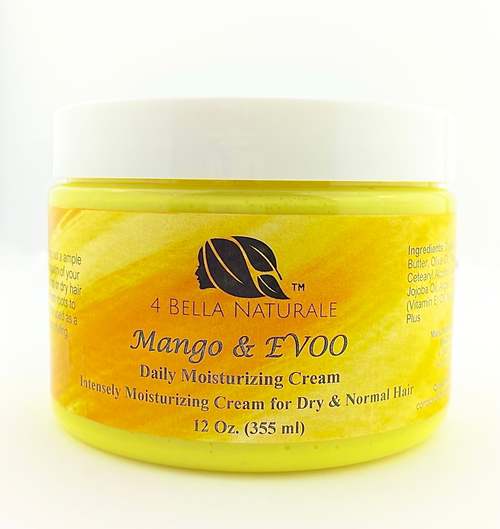 Mango & EVOO Daily Natural Hair Care Moisturizing Cream Haircare Coily Hair Care