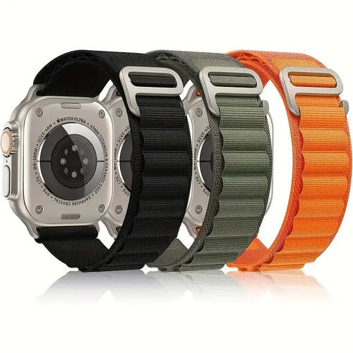 Nylon Alpine Loop Watch Strap Band For Apple Watch Ultra 8/7/6/SE/5/4 44/45/49mm Watch Band For Apple Coily Hair Care