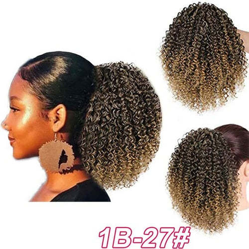 Synthetic Afro Kinky Curly Draw String Ponytail Haircare AliExpress
