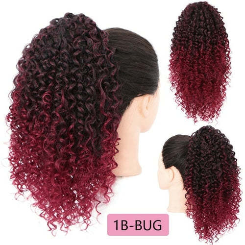 Synthetic Afro Kinky Curly Draw String Ponytail Haircare AliExpress