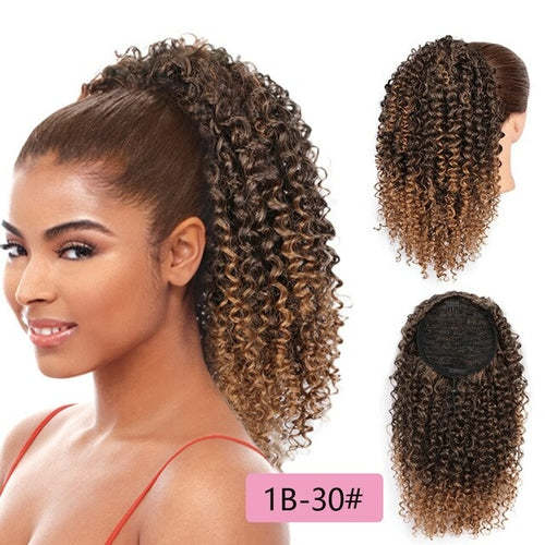 Synthetic Afro Kinky Curly Draw String Ponytail Haircare AliExpress