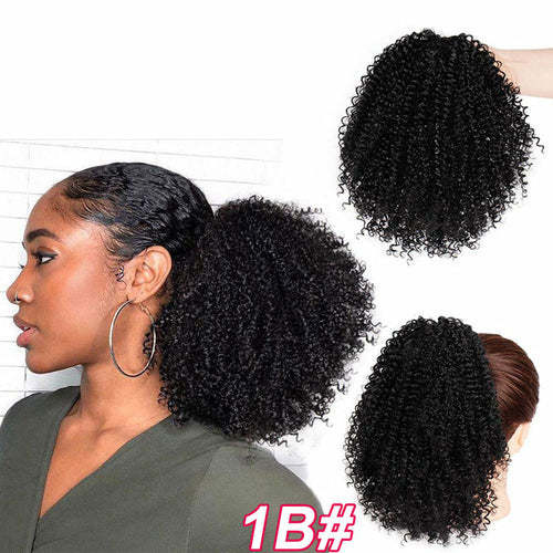 Synthetic Afro Kinky Curly Draw String Ponytail Haircare AliExpress