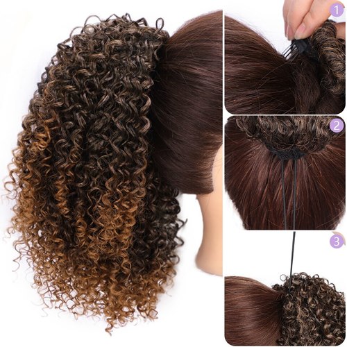 Synthetic Afro Kinky Curly Draw String Ponytail Haircare AliExpress