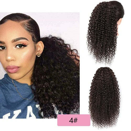 Synthetic Afro Kinky Curly Draw String Ponytail Haircare AliExpress