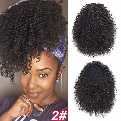 Synthetic Afro Kinky Curly Draw String Ponytail Haircare AliExpress
