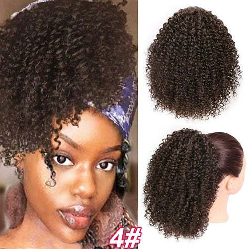 Synthetic Afro Kinky Curly Draw String Ponytail Haircare AliExpress