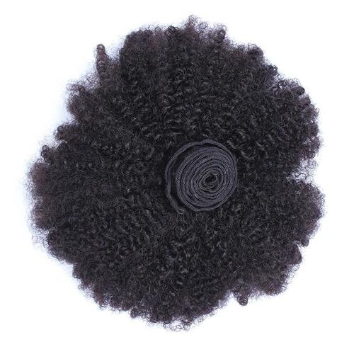 3/4 Afro Kinky Curly Bundles with 4x4 Lace Closure Bath & Beauty Coily Hair Care