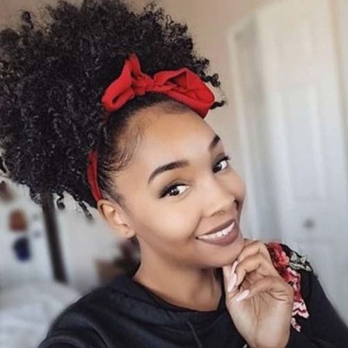 Afro Curly Drawstring Pony Tail Pony Puff Hair Hair Extensions Coily Hair Care 