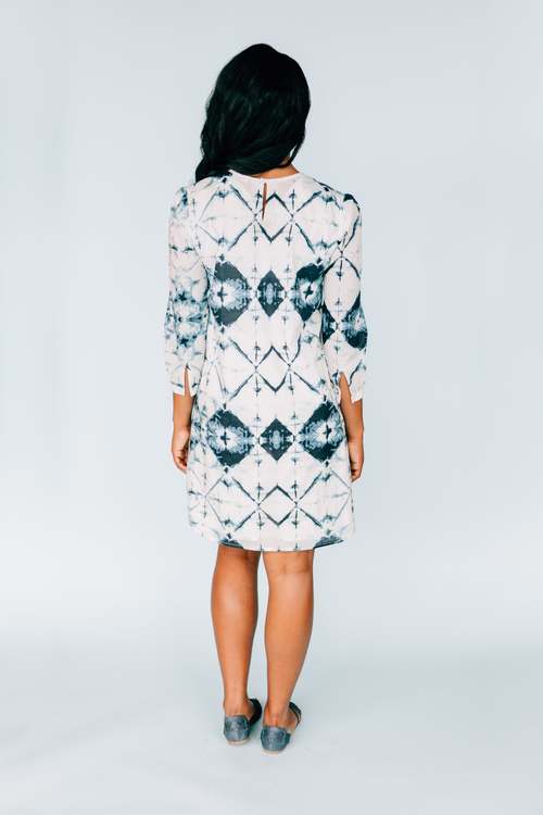 Diamond Ink Blotch Mid Length Dress Dresses Coily Hair Care