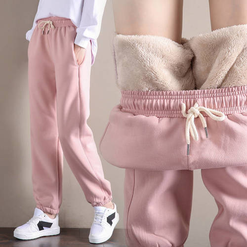 Fur Lined Jogger Sweat Pants Women's Clothing Coily Hair Care