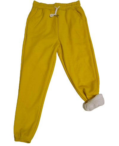 Fur Lined Jogger Sweat Pants Women's Clothing Coily Hair Care