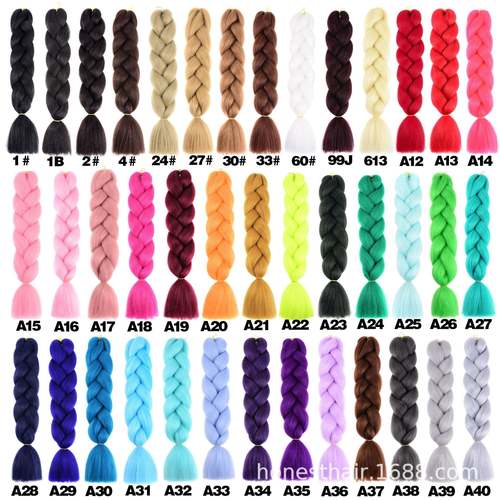 Gradient Color Braiding Hair  Coily Hair Care 