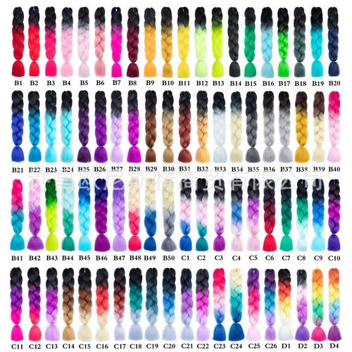Gradient Color Braiding Hair Coily Hair Care
