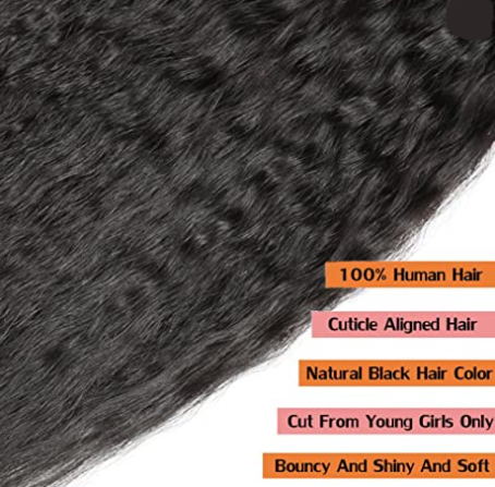 Kinky Straight Sew In Weft Hair