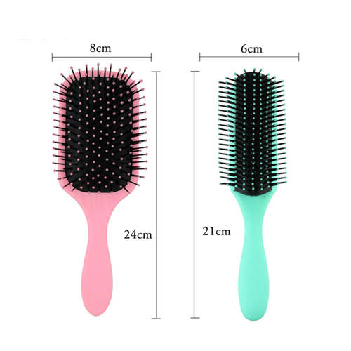 Natural Hair Detangling Brush and Comb Set Hair Styling Tool Set Coily Hair Care