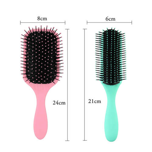Natural Hair Detangling Brush and Comb Set Hair Styling Tool Set Coily Hair Care