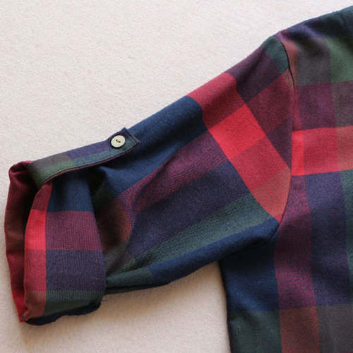 Plaid Pocket Casual Women's Dress Dresses For Women AliExpress