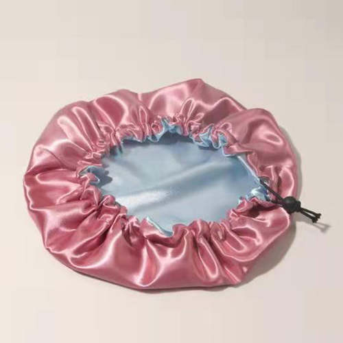 Satin Drawstring Nightcap Hair Cap Coily Hair Care
