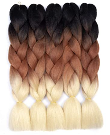 (3Pack) Gradient Color Ombre Braiding Hair