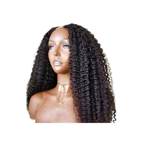 U Part Wig Deep Wave Human Hair Wigs Human Hair Wigs Coily Hair Care