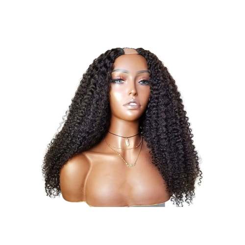 U Part Wig Deep Wave Human Hair Wigs Human Hair Wigs Coily Hair Care