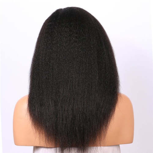 U Part Wig Kinky Straight Human Hair Wigs For Black Women Bath & Beauty Coily Hair Care