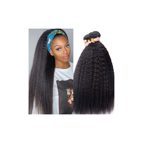 Yaki Brazilian Hair Kinky Straight Sew In Weft Hair Kinky Coily Curly Hair Extentions Coily Hair Care