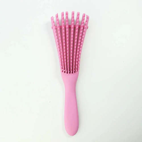 Flexable 8 Claw Detangling Hair Brush Wet/Dry Comb For Curly Hair For Wholesale Detangle Brush Coily Hair Care 