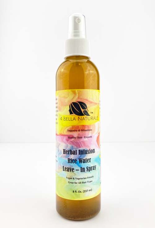 Herbal Infusion Rice Water Leave-in Natural Hair Care Spray Haircare White Blackhaw 