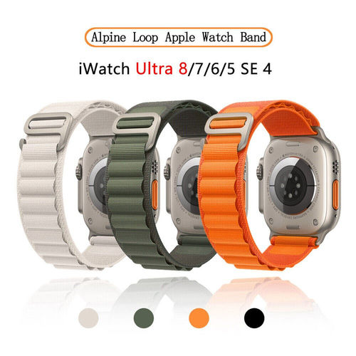 Nylon Alpine Loop Watch Strap Band For Apple Watch Ultra 8/7/6/SE/5/4 44/45/49mm Watch Band For Apple Coily Hair Care 