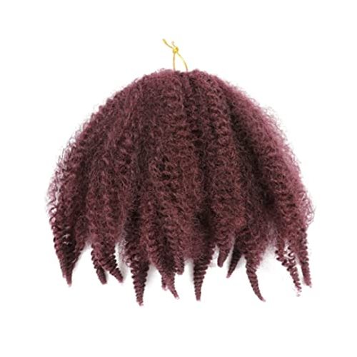 8 Inch (3 Pack) Crochet Kinky Curly Marley Hair Extension Kinky Coily Curly Hair Extentions Coily Hair Care 