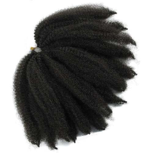 8 Inch (3 Pack) Crochet Kinky Curly Marley Hair Extension Kinky Coily Curly Hair Extentions Coily Hair Care 