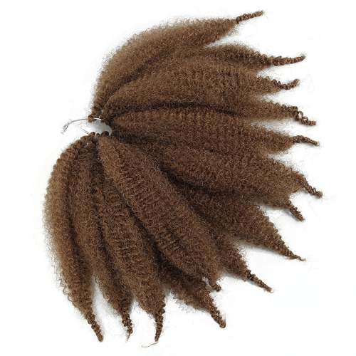 8 Inch (3 Pack) Crochet Kinky Curly Marley Hair Extension Kinky Coily Curly Hair Extentions Coily Hair Care 