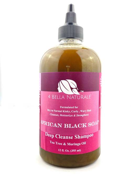 African Black Soap Deep Cleanse Shampoo African Black Soap Coily Hair Care 