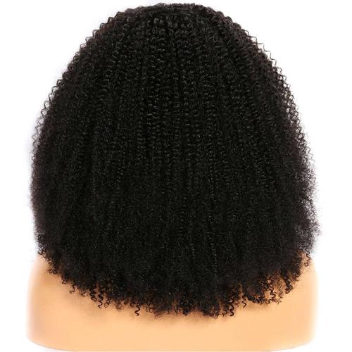 BeuMax Brazilian 13x4 Afro Kinky Curly Lace Front Human Hair Wigs Bath & Beauty Coily Hair Care 