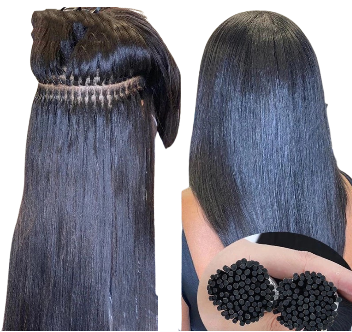 Brazilian Hair Human Hair Microlink Hair Extensions