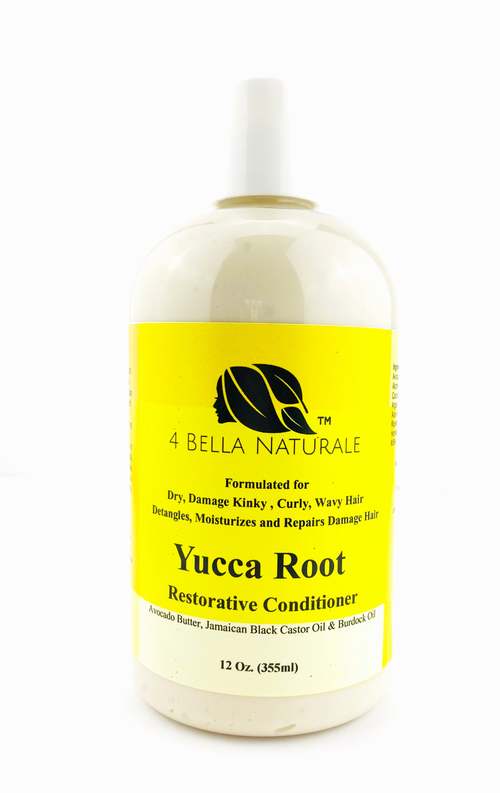 Natural Hair Restoration Conditioner Yucca Root Hair Care Products Coily Hair Care 