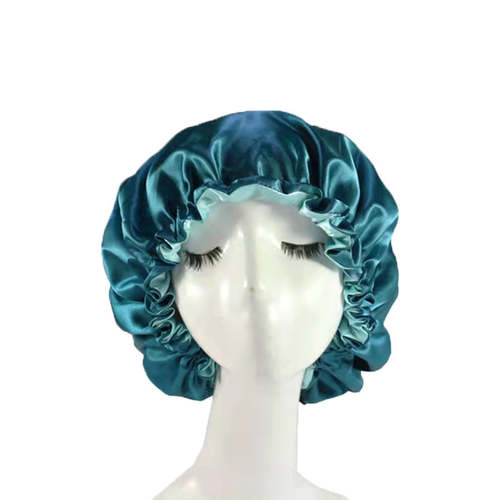 Satin Drawstring Nightcap Hair Cap Coily Hair Care 